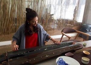 明星弹古琴图